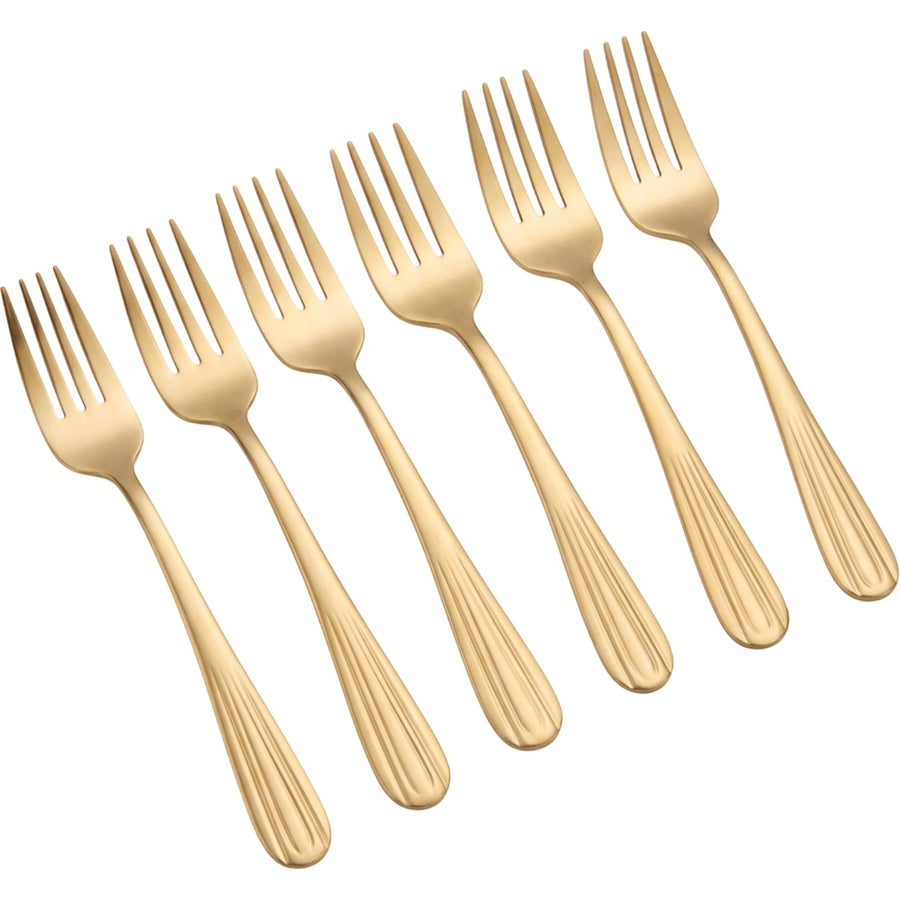 Biat Stainless Steel Dessert Forks 15 cm Champagne Set of 6