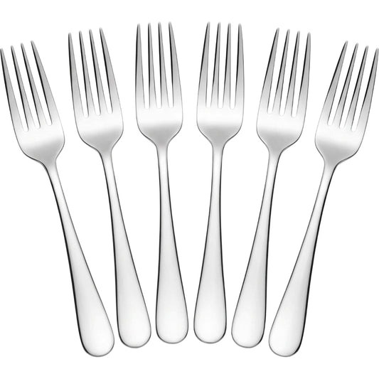Biat Stainless Steel Salad Forks 18 cm Mirror Set of 6 - Product view